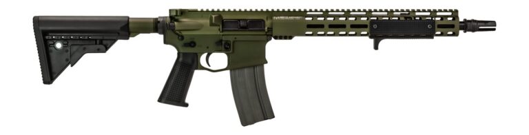 Griffin Armament MK2PATROLWHG-W MK2 Patrol 223 Wylde 30+1 14.50″ Black Anodized Barrel, Warhawk Green Anodized Aluminum Receiver w/Picatinny Rail, M-LOK Handguard, Griffin Extreme Condition Black Poly