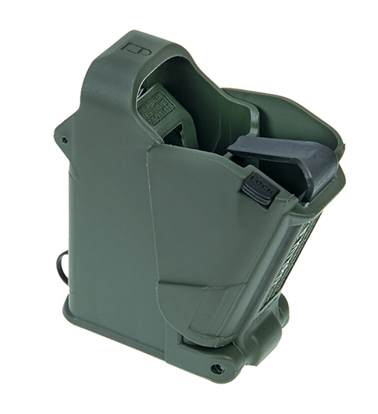 Maglula UP60DG UpLULA Loader & Unloader Double Stack Single Stack Dark Green Polymer 9mm Luger/45 ACP Pistols Maglula UP60DG UpLULA Loader & Unloader Double Stack Single Stack Dark Green Polymer 9mm Luger/45 ACP Pistols