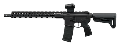 Sig Sauer RM400556N16BFORGE10 M400 Forge, 5.56 NATO, 10+1, 16″ Barrel,  Black Anodized Alloy Receiver w/Picatinny Rail, M-LOK Handguard, Magpul SL-K Black Polymer Stock, Black Polymer Grip, Sig ROMEO MSR Gen II Red Dot