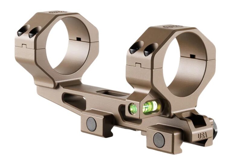 Bravo 30mm cantilever mount (1.50”) with co-linear bubble level FDE