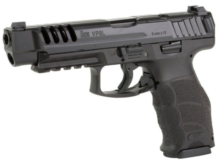Heckler & Koch VP9L Optics-Ready 9mm 5″ 10rd Semi-Auto CA Compliant Pistol – Black – 81000947 Heckler & Koch VP9L Optics-Ready 9mm 5″ 10rd Semi-Auto CA Compliant Pistol – Black – 81000947