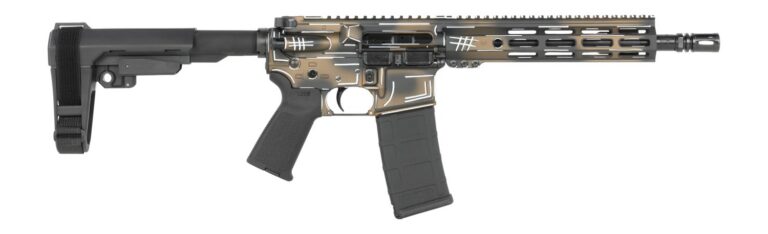 Shark Coast Tactical SCC07060ANBRN-P Anime-15 Bronze 5.56 NATO 30+1 10.50″ Black Nitride Threaded Barrel, Aluminum Receiver w/Picatinny Rail, M-LOK Handguard, Polymer SB Tactical SBA3 Brace, Polymer G Shark Coast Tactical SCC07060ANBRN-P Anime-15 Bronze 5.56 NATO 30+1 10.50″ Black Nitride Threaded Barrel, Aluminum Receiver w/Picatinny Rail, M-LOK Handguard, Polymer SB Tactical SBA3 Brace, Polymer G