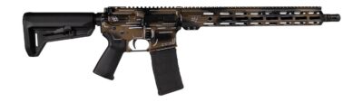 Shark Coast Tactical SCC101969ABRZ Anime-15  5.56 NATO 30+1 16″ Black Nitride Threaded Barrel, Bronze Cerakote Aluminum Receiver w/Picatinny Rail, M-LOK Handguard, Magpul Collapsible Black Polymer Sto
