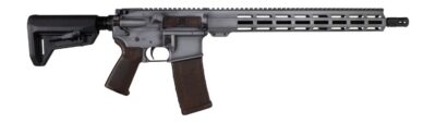 Shark Coast Tactical 300-169-1000-04 Pillager  5.56 NATO 30+1 16″ Black Nitride Threaded Barrel, Aluminum Receiver w/Picatinny Rail, M-LOK Handguard, Magpul Collapsible Black Polymer Stock, Brown Magp