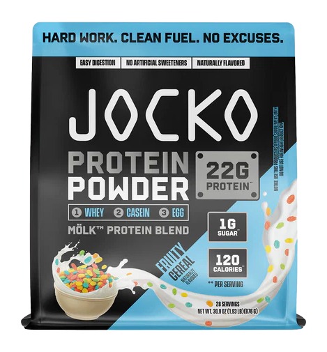 JOCKO 29248 FRUITY CEREAL PROTEIN POWDER BAG JOCKO 29248 FRUITY CEREAL PROTEIN POWDER BAG