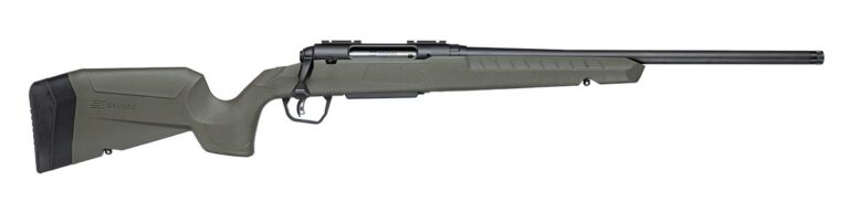 Savage Arms 33114 Axis 2  243 Win 4+1 20″ Matte Black Carbon Steel Threaded Barrel, Drilled & Tapped Receiver, OD Green Fixed w/Pistol Grip Synthetic Stock, Right Hand
