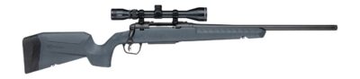 Savage Arms 33182 Axis 2 XP 30-06 Springfield 4+1 20″ Matte Black Carbon Steel Threaded Barrel & Drilled & Tapped Receiver, Gray Synthetic Fixed w/Pistol Grip Stock, 3-9x40mm Duplex Scope, Right Hand