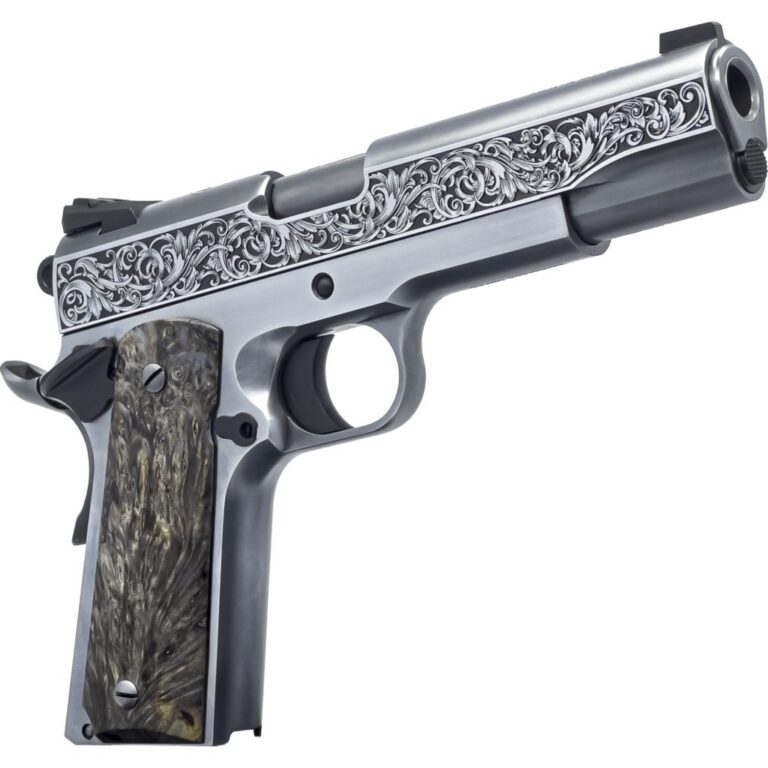 Dickinson LLC DKSN45OBP Adam 1911 Ottaman Full Size 45 ACP 8+1 5″ Black Barrel, Steel B Serrations Slide, Steel Frame w/Beavertail Dickinson LLC DKSN45OBP Adam 1911 Ottaman Full Size 45 ACP 8+1 5″ Black Barrel, Steel B Serrations Slide, Steel Frame w/Beavertail