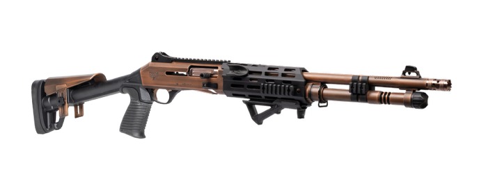 PANZER ARMS M4 PRO AI TACTICAL 12G 18.5″ BBL, DISTRESSED COPPER/BRONZE DETAILS PANZER ARMS M4 PRO AI TACTICAL 12G 18.5″ BBL, DISTRESSED COPPER/BRONZE DETAILS