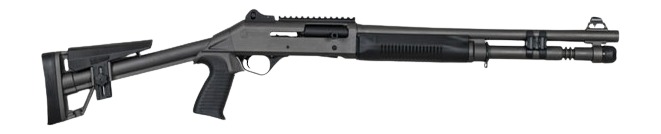 Panzer Arms PAM4TSDSFSS M4 Semi-Auto 3″ 5+1 18.50″ Tactical Barrel, Gray Tactical Gray Aluminum Receiver w/Picatinny Rail, Black Skeleton Synthetic Stock & Grip