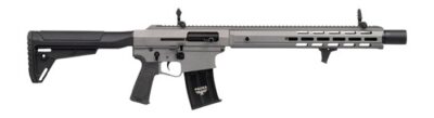Panzer Arms PAAR12PROGLF AR12 Pro-L Semi-Auto 3″ 5+1 18.50″ Black Barrel, Tactical Gray Cerakote Aluminum Receiver w/Picatinny Rail, M-LOK Handguards, Gray Synthetic Stock, Black Polymer Grip