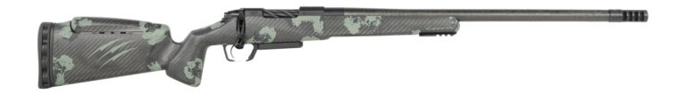 Fierce Firearms RIVSCX22CM22BF Carbon Rival XP 2.0 22 Creedmoor 3+1 22″ Carbon Fiber Match Grade Barrel, Black Cerakote Stainless Steel Drilled & Tapped Receiver, Forest Camo Push Button Adj Cheek Pie