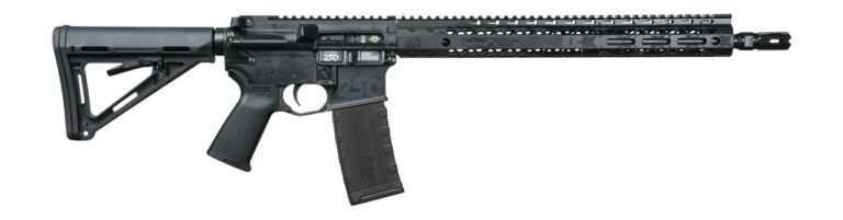 Black Rain Ordnance BRO-AMFLAG-BLKOUT-250 Spec15 250th Anniversary 5.56 NATO 30+1 16″ 250th Anniversary Engraving Aluminum Receiver w/Picatinny Rail, Magpul MOE SL Black Polymer Stock. Black Magpul Gr