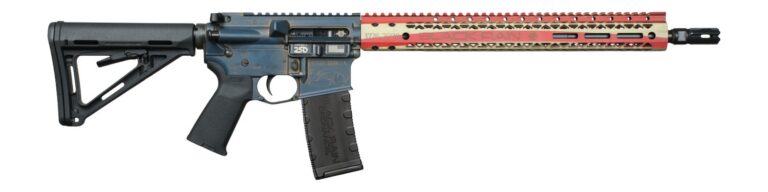 Black Rain Ordnance BRO-BETSY-250 Spec15 250th Anniversary 5.56 NATO 30+1 16″ Red, White & Blue w/250th Anniversary Engraving Aluminum Receiver w/Picatinny Rail, Magpul MOE SL Black Polymer Stock, Bla