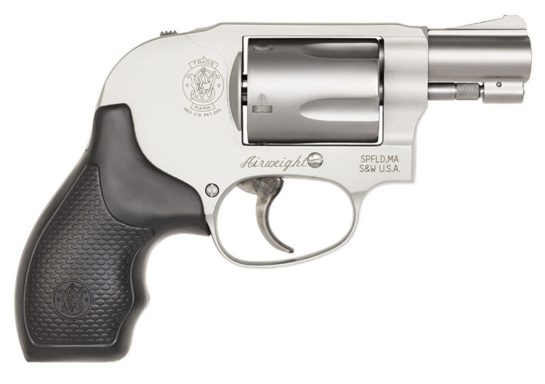 Smith & Wesson 163070 Model 638 *CA Compliant 38 Special + P 5 Shot 1.88″ Stainless Steel Barrel/Cylinder, Matte Silver Aluminum Alloy J-Frame, Polymer Grip, Internal Lock, Concealed Hammer Smith & Wesson 163070 Model 638 *CA Compliant 38 Special + P 5 Shot 1.88″ Stainless Steel Barrel/Cylinder, Matte Silver Aluminum Alloy J-Frame, Polymer Grip, Internal Lock, Concealed Hammer