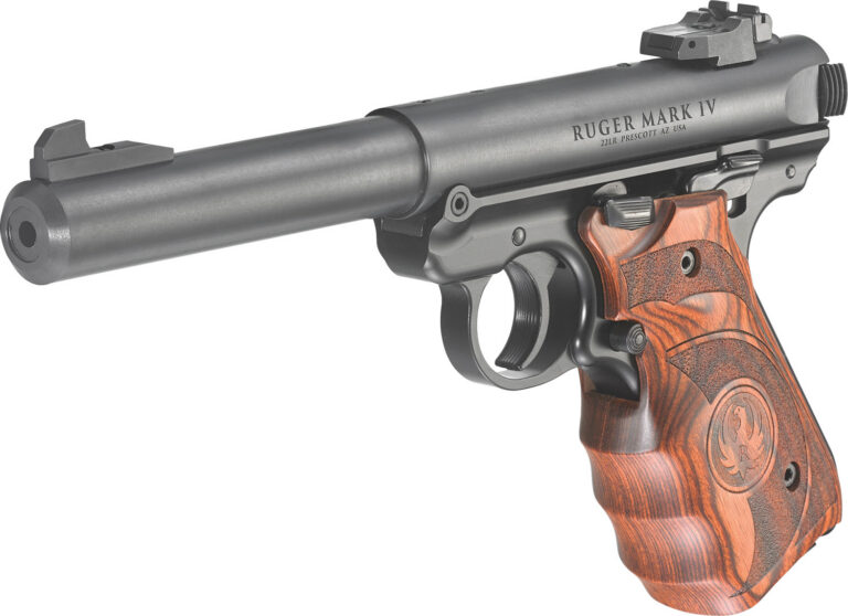 RUGER MRK IV TRGT 22LR 5.5″ BLUED TRGT WD GRP ADJ SGHT 10RD RUGER MRK IV TRGT 22LR 5.5″ BLUED TRGT WD GRP ADJ SGHT 10RD