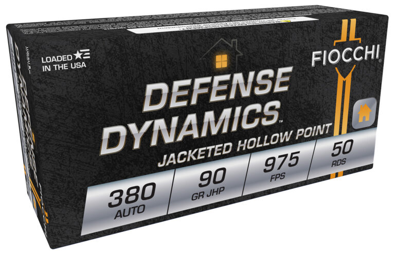 Fiocchi 380APHP Defense Dynamics 380ACP 90gr Jacketed Hollow Point 50 Per Box/20 Case Fiocchi 380APHP Defense Dynamics 380ACP 90gr Jacketed Hollow Point 50 Per Box/20 Case