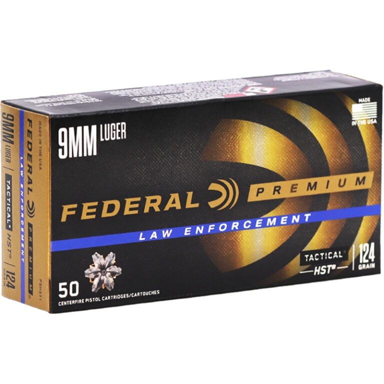 FEDERAL PREM 9MM 124GR HST JHP 50RD BX 1000RD CASE FEDERAL PREM 9MM 124GR HST JHP 50RD BX 1000RD CASE