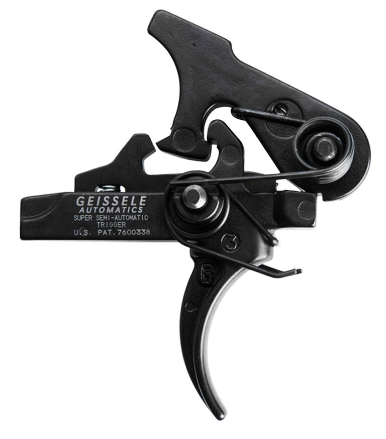 Geissele Automatics 05101 SSA Two-Stage Curved Trigger with 4.25-4.75 lbs Draw Weight & Black Oxide Finish for AR-Platform Geissele Automatics 05101 SSA Two-Stage Curved Trigger with 4.25-4.75 lbs Draw Weight & Black Oxide Finish for AR-Platform