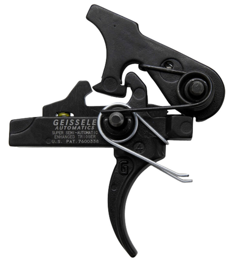 Geissele Automatics 05160 SSA-E Two-Stage Curved Trigger with 2.90-3.80 lbs Draw Weight & Black Oxide Finish for AR-Platform Geissele Automatics 05160 SSA-E Two-Stage Curved Trigger with 2.90-3.80 lbs Draw Weight & Black Oxide Finish for AR-Platform