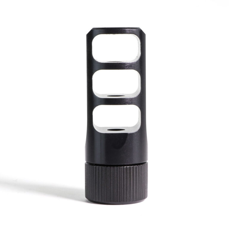 MUZZLOK® 7.62X39MM 3-PORT MUZZLE BRAKE FOR AR-15 MUZZLOK 7.62X39MM 3-PORT MUZZLE BRAKE 5/8”-24 THREADS BLK