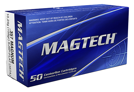 Magtech 357A Range/Training 357 Mag 158 gr Semi Jacketed Soft Point Flat 50 Per Box/ 20 Cs Magtech 357A Range/Training 357 Mag 158 gr Semi Jacketed Soft Point Flat 50 Per Box/ 20 Cs