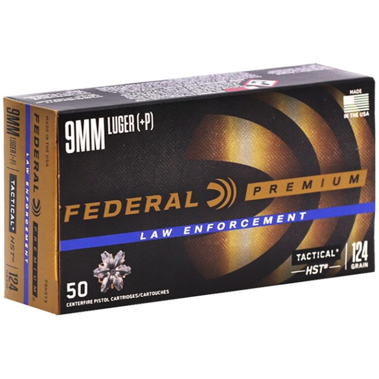 FEDERAL PREM 9MM+P 124GR HST 50RD BX 1000RD CASE FEDERAL PREM 9MM+P 124GR HST 50RD BX 1000RD CASE