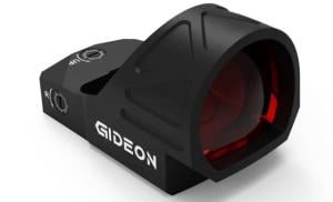 Gideon Optics Omega Green Dot Sight, Black 3 MOA. Fits RMR/SRO pattern Optic Cuts, Comes With 1913 Mount For Mounting Offset. 10 Brightness Settings, Auto Shut-Off and Shake Awake Gideon Optics Omega Green Dot Sight, Black 3 MOA. Fits RMR/SRO pattern Optic Cuts, Comes With 1913 Mount For Mounting Offset. 10 Brightness Settings, Auto Shut-Off and Shake Awake