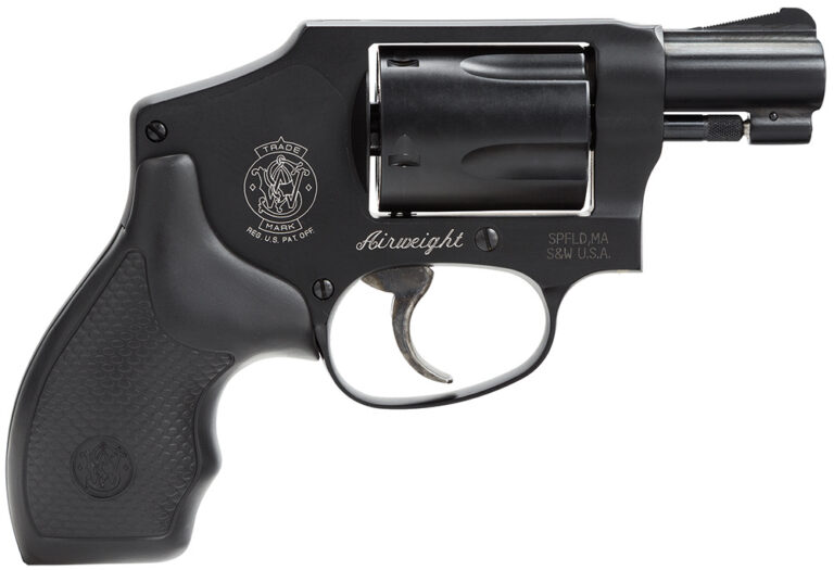 Smith & Wesson 150544 Model 442 38 S&W Spl +P 5 Shot 1.88″ Stainless Steel Barrel, Carbon Steel Cylinder, Aluminum J-Frame, Black Metal Finish, Integral Front Sight, No Lock Smith & Wesson 150544 Model 442 38 S&W Spl +P 5 Shot 1.88″ Stainless Steel Barrel, Carbon Steel Cylinder, Aluminum J-Frame, Black Metal Finish, Integral Front Sight, No Lock
