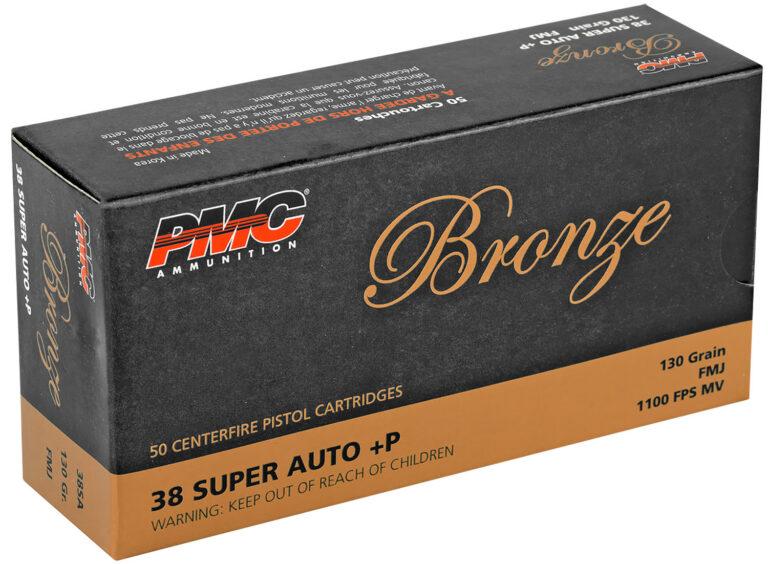 PMC 38SA Bronze 38Super+P 130gr Full Metal Jacket 50 Per Box/20 Case PMC 38SA Bronze 38Super+P 130gr Full Metal Jacket 50 Per Box/20 Case