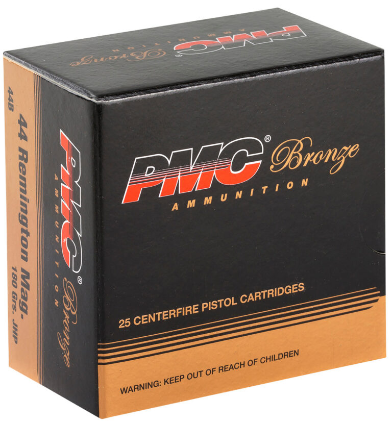 PMC 44B Bronze 44RemMag 180gr Jacketed Hollow Point 25 Per Box/20 Case PMC 44B Bronze 44RemMag 180gr Jacketed Hollow Point 25 Per Box/20 Case