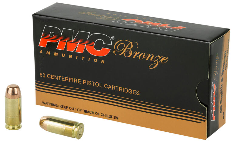PMC 40D Bronze 40S&W 165gr Full Metal Jacket 50 Per Box/20 Case PMC 40D Bronze 40S&W 165gr Full Metal Jacket 50 Per Box/20 Case