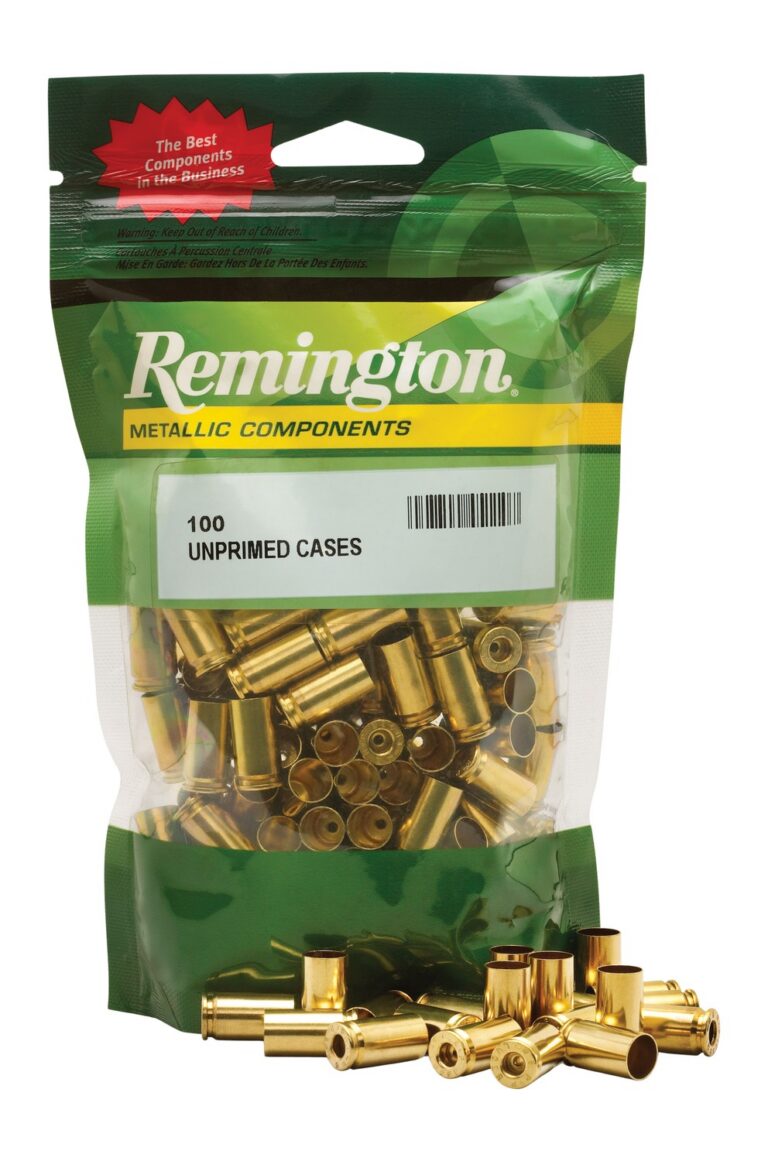 Remington Ammunition RC22524 Unprimed Cases 40S&W Handgun Brass 100Ct Remington Ammunition RC22524 Unprimed Cases 40S&W Handgun Brass 100Ct
