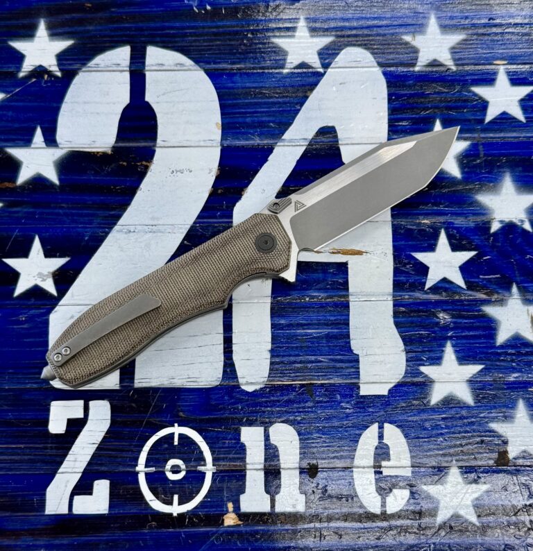 Sig Sauer / Eikonic Knives VA9GT Validus 3.78″ Folding Modified Tanto Plain Dark Acid Stonewash/Satin M390 Steel Blade, 4.76″ Green Canvas Micarta Handle Sig Sauer / Eikonic Knives VA9GT Validus 3.78″ Folding Modified Tanto Plain Dark Acid Stonewash/Satin M390 Steel Blade, 4.76″ Green Canvas Micarta Handle