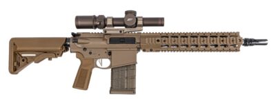 DPMS DR-10 308 P/W QUAD RAIL FPT PDE B5 13.7IN BARREL W/ PINNED AND WELDED SUPPRESSOR READY HUB 20RD DP10FDE