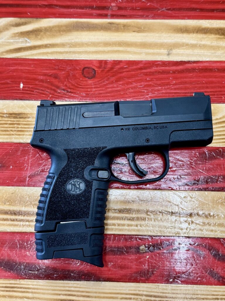 Black FN 503, 9mm, pistol, semi auto, 3.12″ Barrel, 8 round magazine w/ pinky rest, no case/lock Black FN 503, 9mm, pistol, semi auto, 3.12″ Barrel, 8 round magazine w/ pinky rest, no case/lock