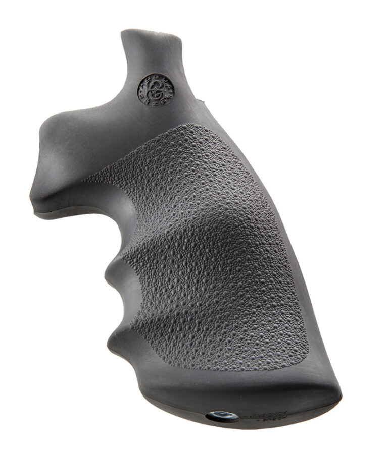 Hogue 19002 Conversion Monogrip Black Rubber with Finger Grooves for S&W K, L Frame with Round Butt Hogue 19002 Conversion Monogrip Black Rubber with Finger Grooves for S&W K, L Frame with Round Butt