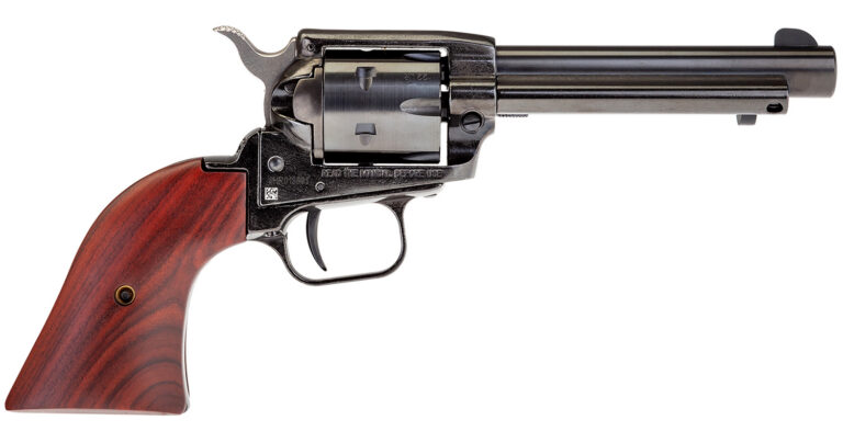 Heritage Mfg RR22B4 Rough Rider 22 LR 6 Shot, 4.75″ Black Steel Barrel, Black Zinc Alloy Frame, Black Cylinder Cocobolo Grip, Hammer/Thumb Safety, Exposed Hammer Heritage Mfg RR22B4 Rough Rider 22 LR 6 Shot, 4.75″ Black Steel Barrel, Black Zinc Alloy Frame, Black Cylinder Cocobolo Grip, Hammer/Thumb Safety, Exposed Hammer