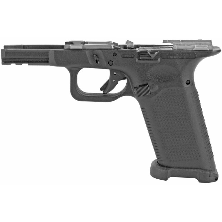Lone Wolf Distributors, Timber Wolf, Built Polymer Pistol Frame, Striker Fired, Semi-automatic, Polymer Frame Pistol, Full Size, 9MM/40 S&W/357 SIG, Black, Integral Locking System, Fits Gen3/Gen4 Glock 19/23/32/38 Slides Lone Wolf Distributors, Timber Wolf, Built Polymer Pistol Frame, Striker Fired, Semi-automatic, Polymer Frame Pistol, Full Size, 9MM/40 S&W/357 SIG, Black, Integral Locking System, Fits Gen3/Gen4 Glock 19/23/32/38 Slides