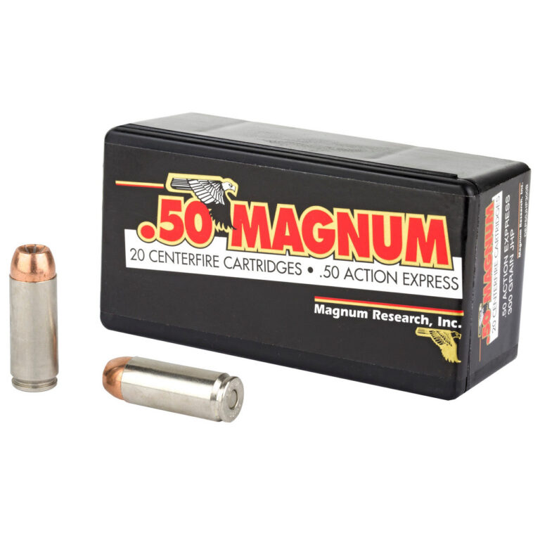 MAGNUM RSRCH 50AE 300GR JHP 20RD BX 20 BOXES PER CASE MAGNUM RSRCH 50AE 300GR JHP 20RD BX 20 BOXES PER CASE