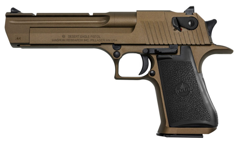 Magnum Research DE44CABB Desert Eagle Mark XIX *CA Compliant 44 Rem Mag 6″ 8+1 Burnt Bronze Cerakote Carbon Steel Frame & Slide Black Rubber Grip Magnum Research DE44CABB Desert Eagle Mark XIX *CA Compliant 44 Rem Mag 6″ 8+1 Burnt Bronze Cerakote Carbon Steel Frame & Slide Black Rubber Grip