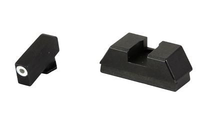 1L TALL OPTIC COMPATIBLE TRITIUM SIGHT SET FOR GLOCK® MOS 1L OPTIC COMP SIGHTS TRIT/WHITE OL .220”F /.295”R FOR GLOCK