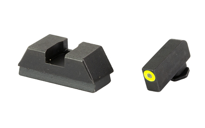 1L TALL OPTIC COMPATIBLE TRITIUM SIGHT SET FOR GLOCK® MOS 1L OPTIC COMP SIGHTS TRIT/GREEN OL .220”F /.295”R FOR GLOCK