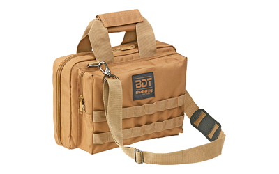 DELUXE 2 PISTOL RANGE BAG W/ STRAP & MOLLE DELUXE 2 PISTOL RANGE BAG W/STRAP & MOLLE TAN