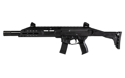 CZ-USA 91422 Scorpion 3+ Carbine 9mm Luger 20+1 16.30″ Faux Suppressor, Black, Polymer Rec, M-LOK Handgaurd, Folding Stock, Adj. Sights, Ambi Controls