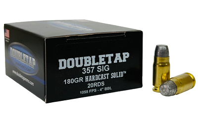 DBLTAP 357SIG 180GR HARDCAST 20/1000 DBLTAP 357SIG 180GR HARDCAST 20/1000