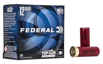 TOP GUN SPORTING 12 GAUGE 2-3/4” #7.5 SHOT SHOTGUN AMMO TOP GUN SPORTING 12 GA 2-3/4” 1OZ #7.5 SHOT 1250 FPS 25/BOX TOP GUN SPORTING 12 GAUGE 2-3/4” #7.5 SHOT SHOTGUN AMMO TOP GUN SPORTING 12 GA 2-3/4” 1OZ #7.5 SHOT 1250 FPS 25/BOX