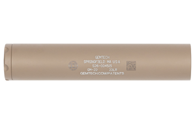 GEMTECH GM-22 SUPPRESSOR 22LR FDE GEMTECH GM-22 SUPPRESSOR 22LR FDE
