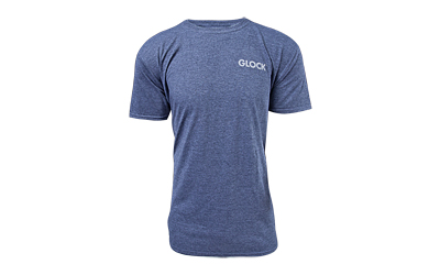 Glock AA75157 Pistol Flag Heather Navy Cotton/Polyester Short Sleeve Large Semi-Fitted Glock AA75157 Pistol Flag Heather Navy Cotton/Polyester Short Sleeve Large Semi-Fitted