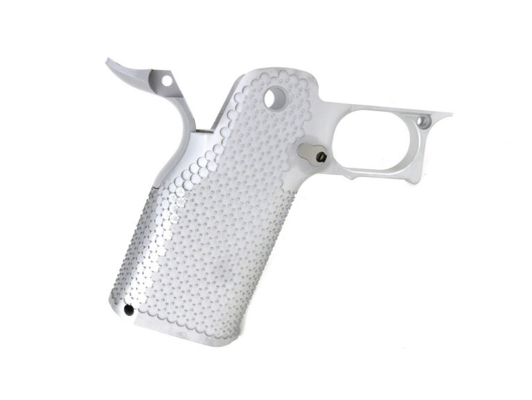 Cheely Custom Gunworks L2 Grip – Stainless – Aggressive Texture Cheely Custom Gunworks L2 Grip – Stainless – Aggressive Texture